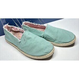VIONIC BEACH Women Laguna Slip On Shoes Sz 6.5 Green Flats Loafers Beachy S-4